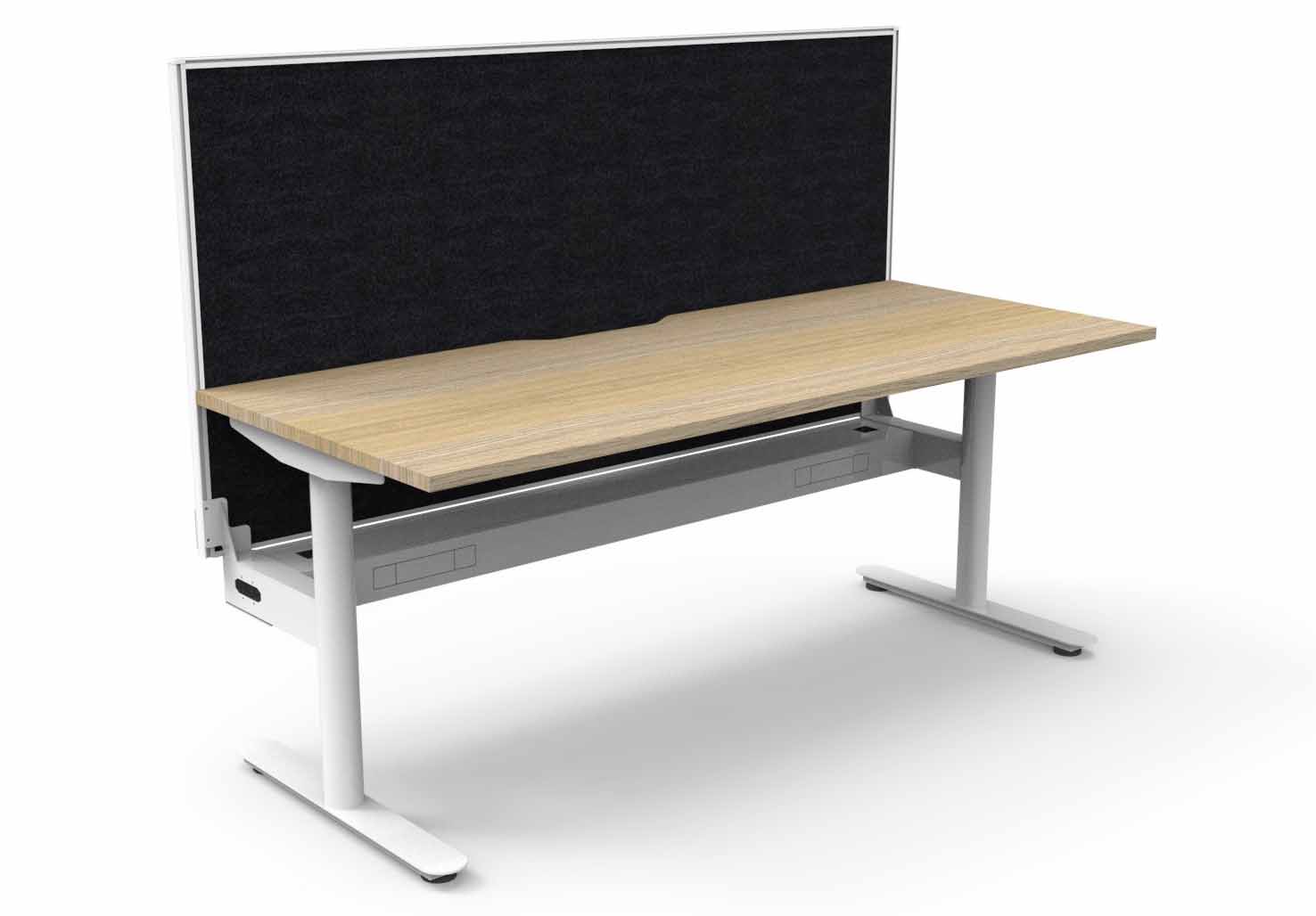 Halo Static Single Sided Workstation - with Screen